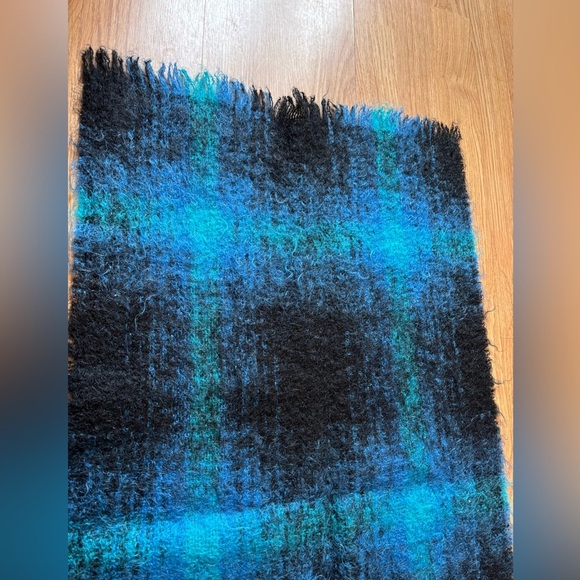 The Scotch House Blue And Black Scarf - Picture 10 of 10